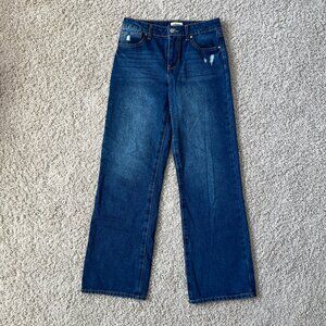 RSQ Wide Leg Jeans Dark Blue Size 14